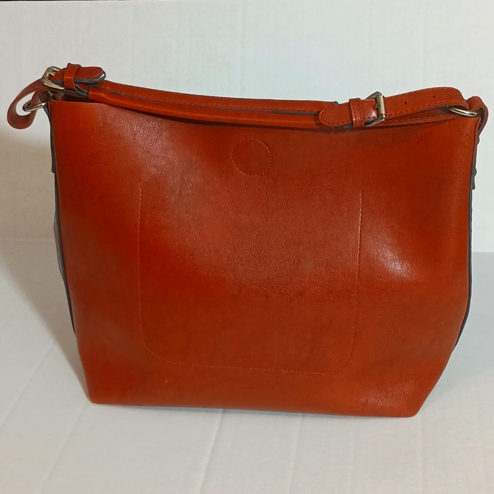 Vegan leather tote